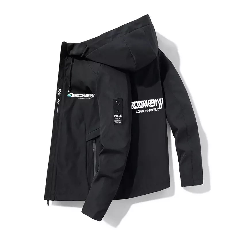 Bomber Jacket 2024 Men's Windbreaker Zip Coat Spring Autumn Casual Work Jacket Fashion Outdoor Adventure Jacket