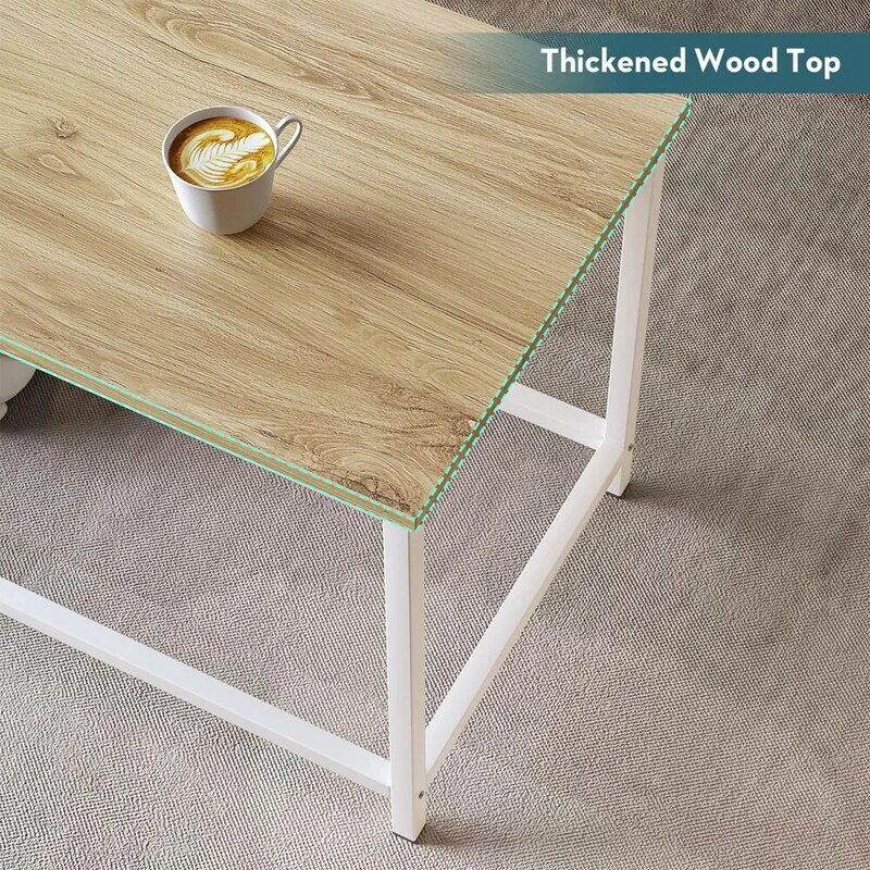 작은 직사각형 커피 테이블, 심플하고 모던한 오픈 디자인, 미니멀리스트 센터 테이블, 작은 공간, 커피 테이블