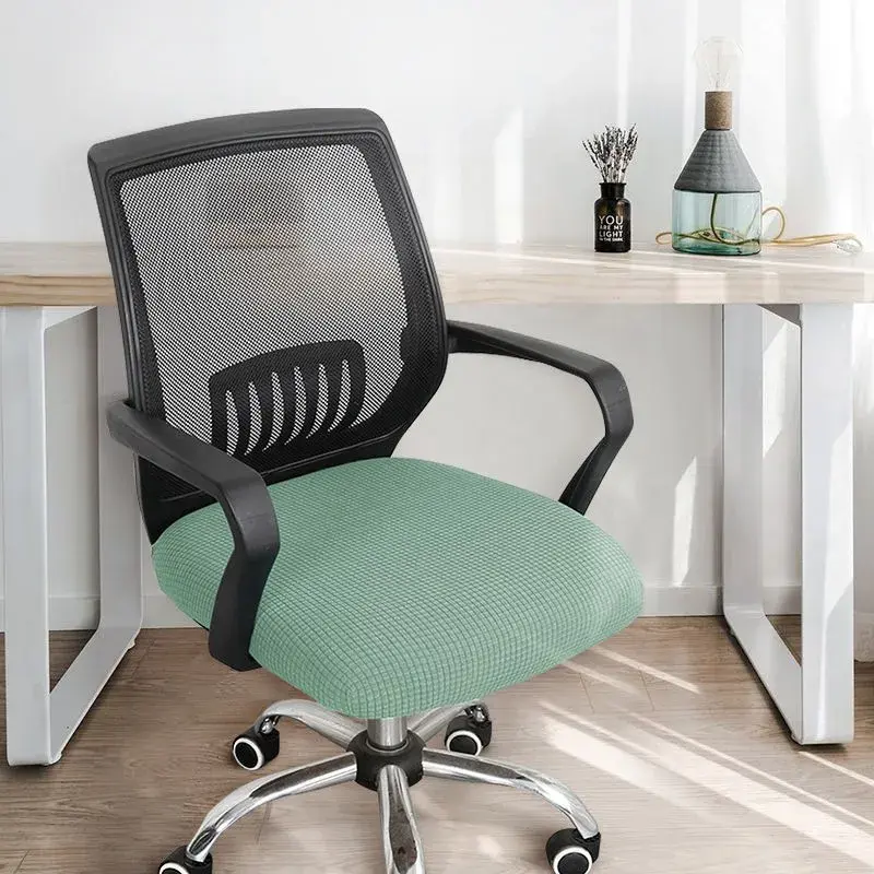 Универсальный чехол для офисного стула, чехол для кресла с разрезом, утолщенный эластичный чехол для компьютерного стула, съемный защитный чехол для сиденья, Cas