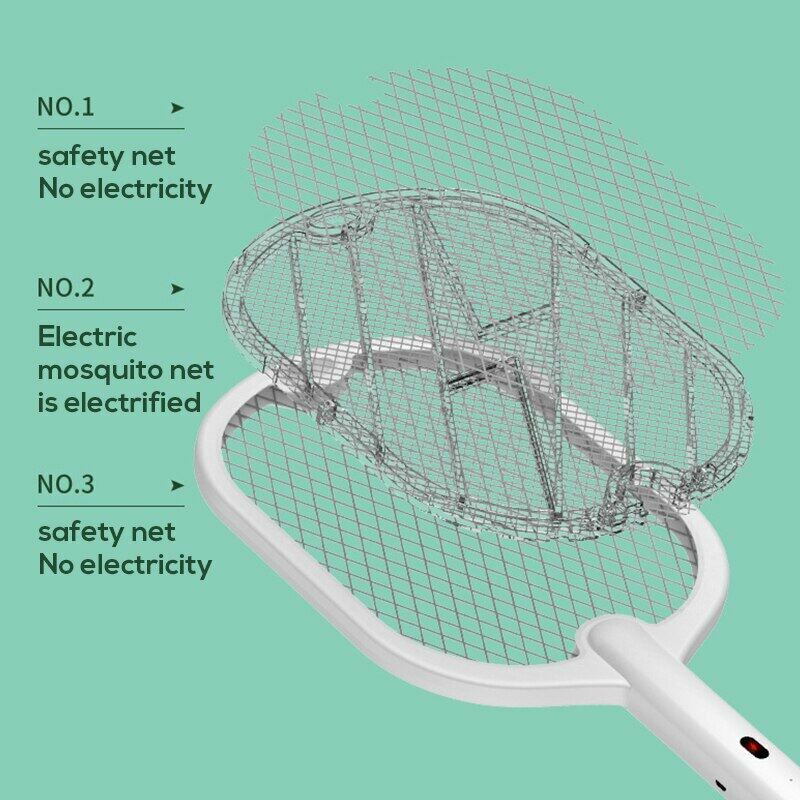Lampe anti-moustiques électrique 3 en 1, Monténégro d'insectes aste de type C, 3000V