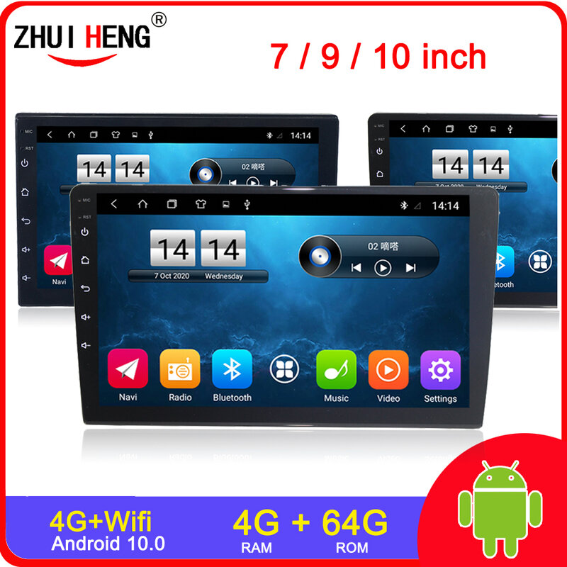 7/9/10.1 inch 2 Din Android 10 Car radio undefined Universal Car Stereo Radio car mp5 For Volkswagen Nissan Hyundai Kia Toyota