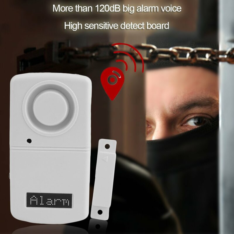 Wysoka wrażliwość wykrywacz czujnik alarmu ponad 120dB System Alarm magnetyczny drzwi alarmowych Alarm bezpieczeństwa w domu detektor czujnik alarmu