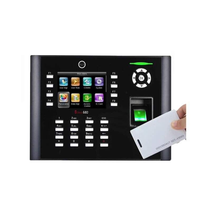 Iclock680 ic mf ic Karte Finger abdruck Zeit & Anwesenheit und Zugangs kontrolle Terminal