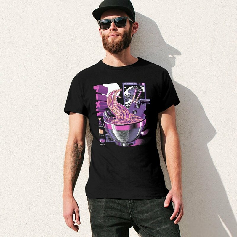 男性のためのWebアニメグラフィックTシャツ、WebのTシャツ、税関の服、パック