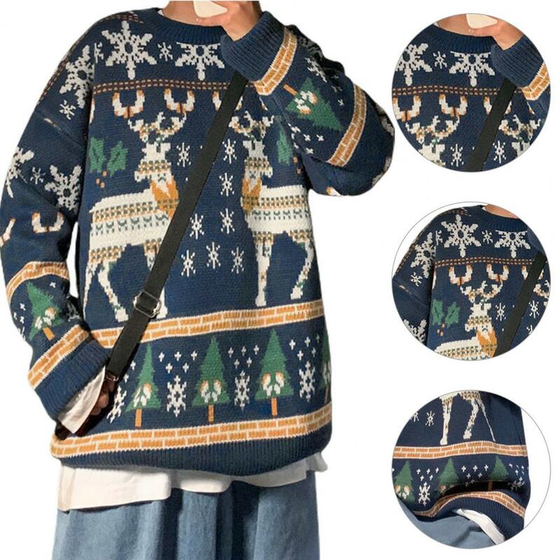 부드러운 크리스마스 스웨터, 트렌디한 피부 친화적 새해 스웨터, 휴일 스웨터, 데일리 웨어