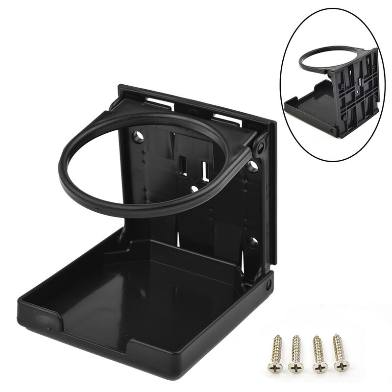 Accessories Drink Holders Cup Holder Double-sided Portable RV Rack Regular Waterproof Yacht Black Easy To Clean