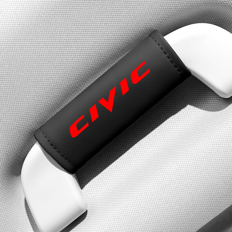 1Pc Lederen Auto Dak Armsteun Binnendeur Trekhendel Bescherming Case Cover Voor Honda Civic 2017 2018 2019 2020 2016 10e