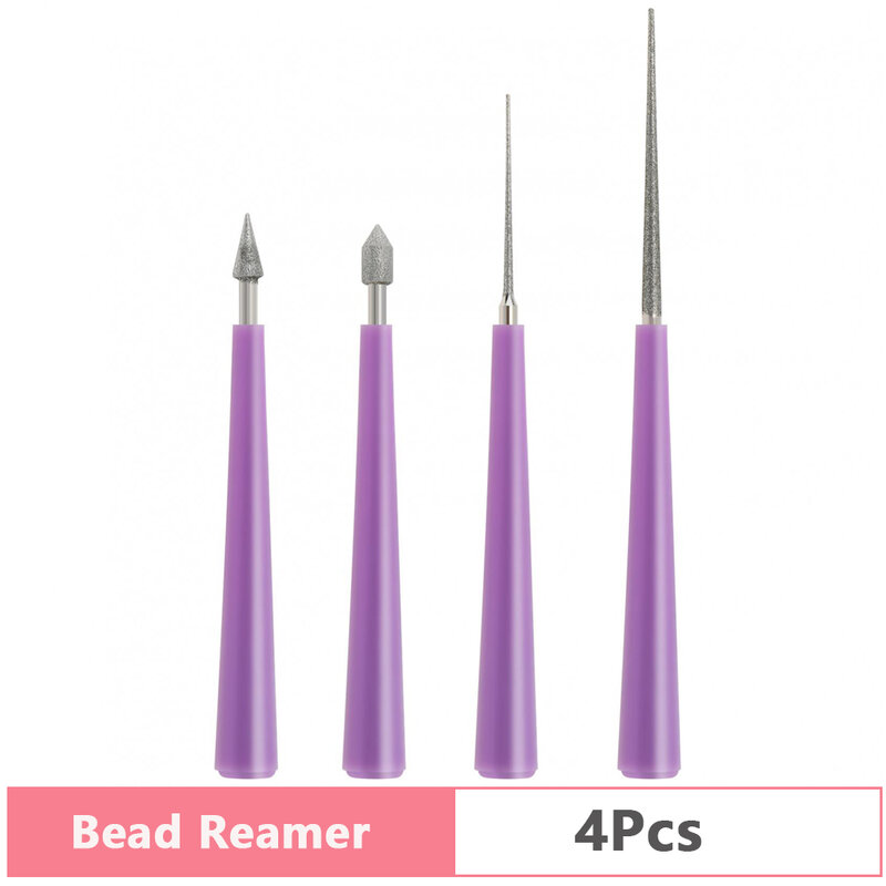 1/4/5/15Pcs Diamond Tipped Bead Reamer Burr Beading Hole Enlarger Tools Puncher for DIY Jewelry Making Bead Reamer Hand Tools