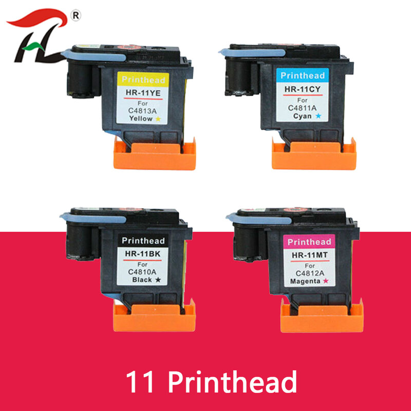 Cabezal de impresión compatible con hp 11, repuesto para hp11, Designjet 70, 100, 110, 500, 510, 500PS, C4810A, C4811A, C4812A, C4813A