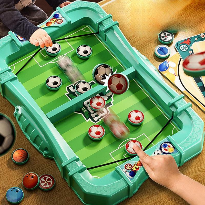 Slingshot Board Game Hockey Table Board Game 6 In 1 Reusable Bouncing Chess Table Slingshot Games For Kids Family Birthday Gift