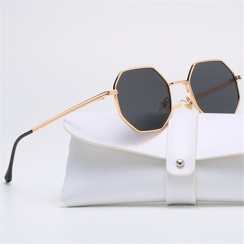 레트로 작은 프레임 사각형 선글라스, 여자 남자 여자 패션 다각형 선글라스 야외 운전 안경 2023