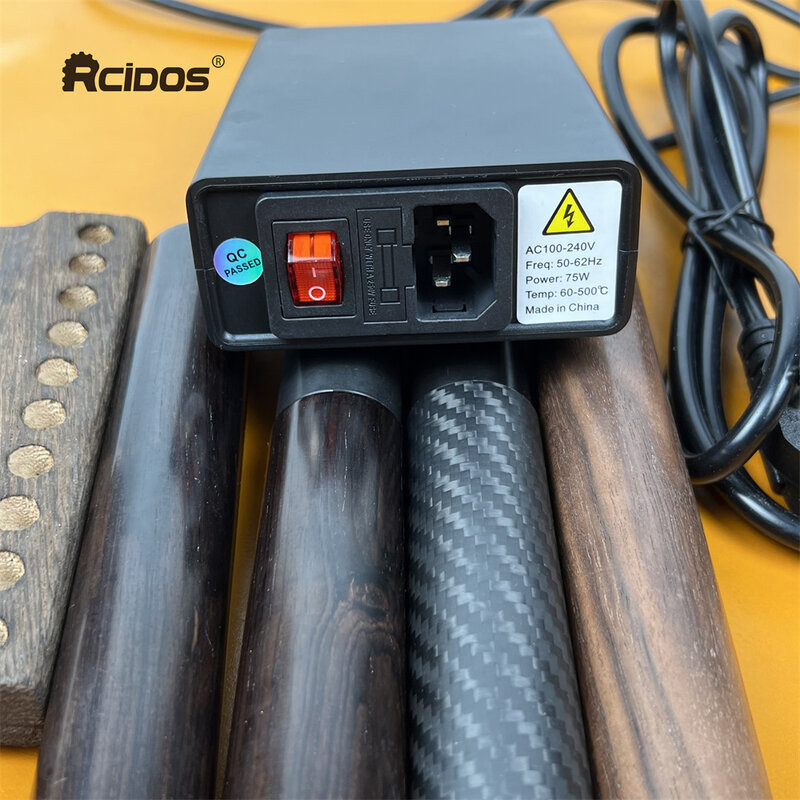 RCIDOS-Machine à rainer les bords du cuir électrique, contrôle numérique précis de la température, 110-240V, conseils d'utilisation à droite, SH01, 02