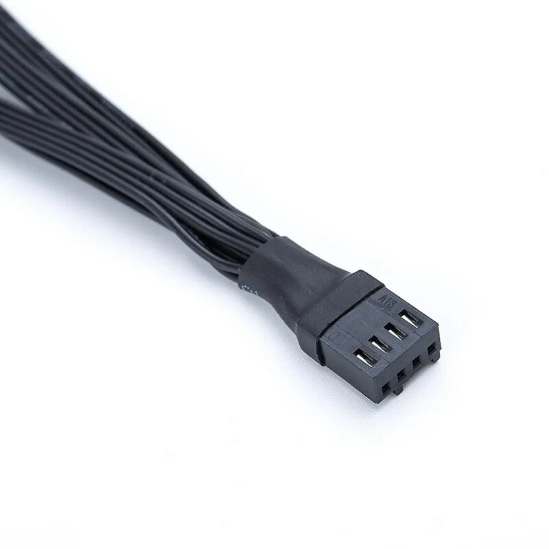 Kabel Adaptor 4-Pin Motherboard Dibagi Menjadi Empat Kabel Ekstensi PWM 4pin Kabel Adaptor Kabel Ekstensi Multi-fan Thermostat