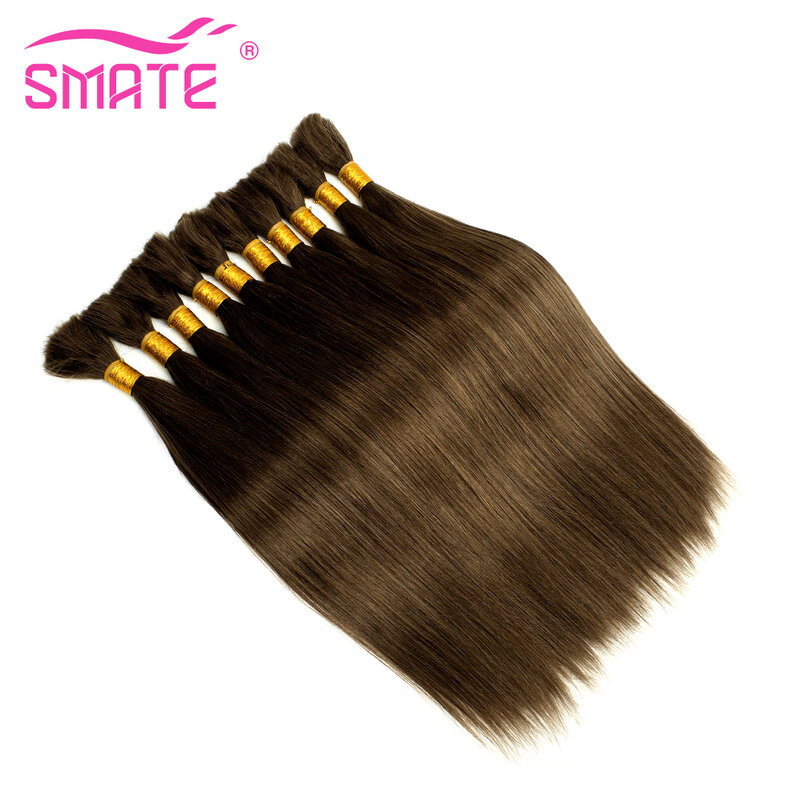 100G Human Hair In Bulk Brazilian Straight Remy Hair Soft and Smooth Human Hair No Weft Bulk Hair 12-26 Inches 100% Human Hair