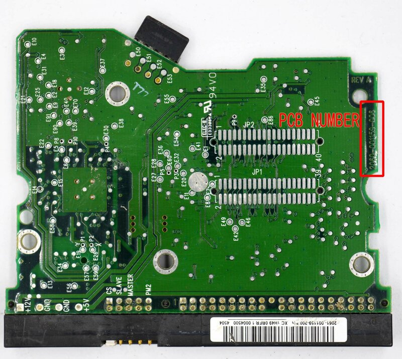 Placa de circuito do disco rígido do Desktop de Western Digital, 2060-001159-006 REV A, 2061-001159-100, WD800BB , WD400BB