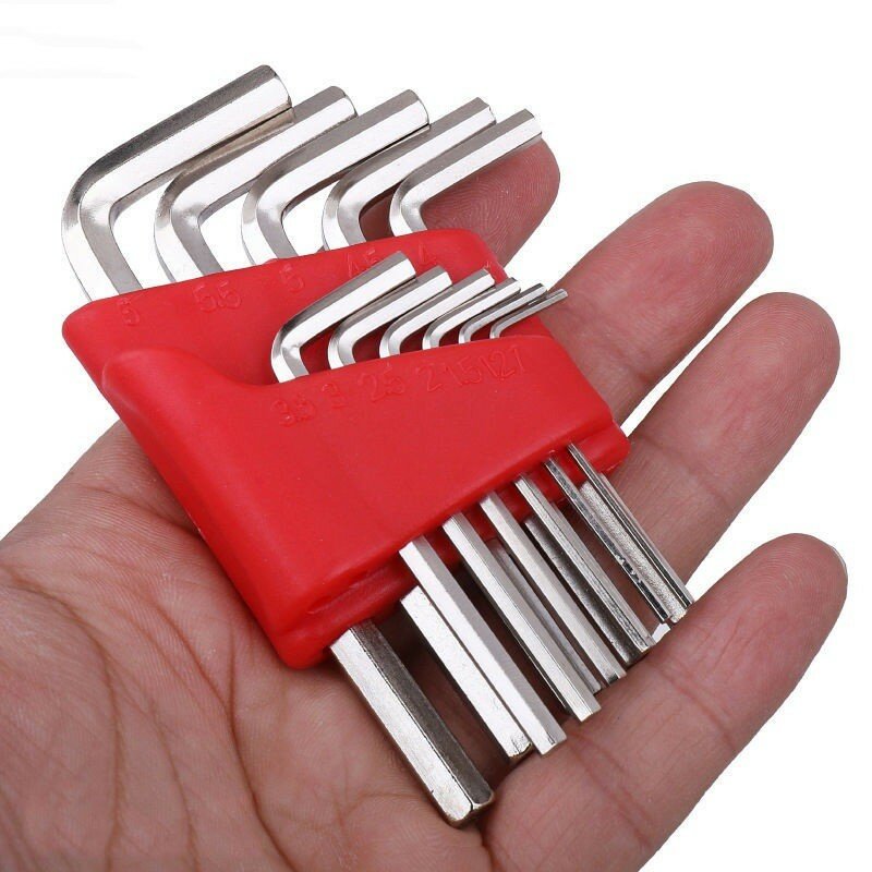 5/8/11 Pcs Metric Allen Wrench Set Inch Wrench L Wrench Keys Size Allen Key Short Arm Vehicle Repair Tool Set Home Hand Tools