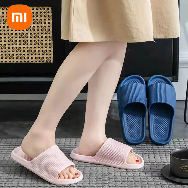 Sandali da donna da uomo di moda Xiaomi antiscivolo suola spessa in EVA resistente all'usura comode pantofole da casa infradito da bagno