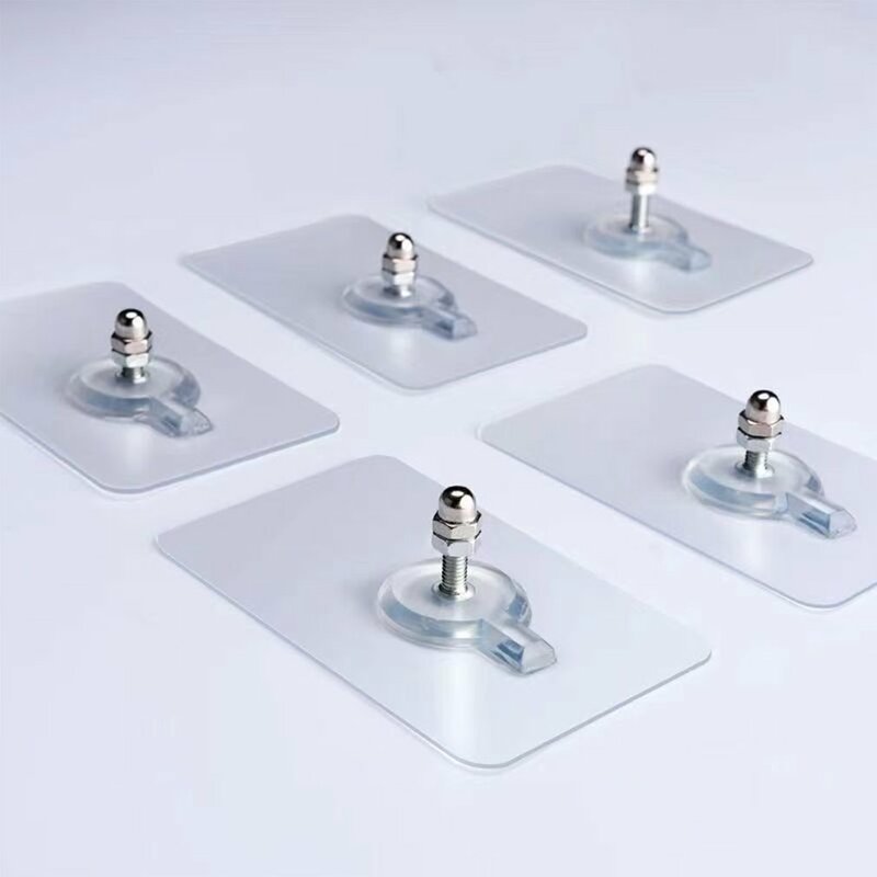 Adhesive Nails Wall Hooks Strong Poster Screw Stickers Wall Hook Closet Cabinet Shelf Pegs Wall Hook Hangers Kitchen Bathroom