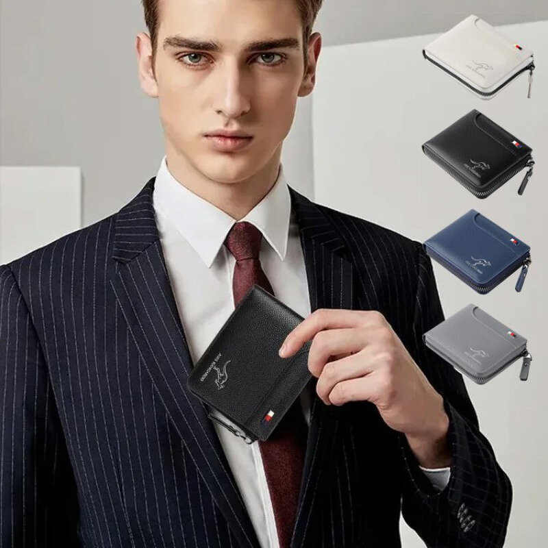 Новый мужской кошелек-Удобный для переноски карт с защитой от размагничивания