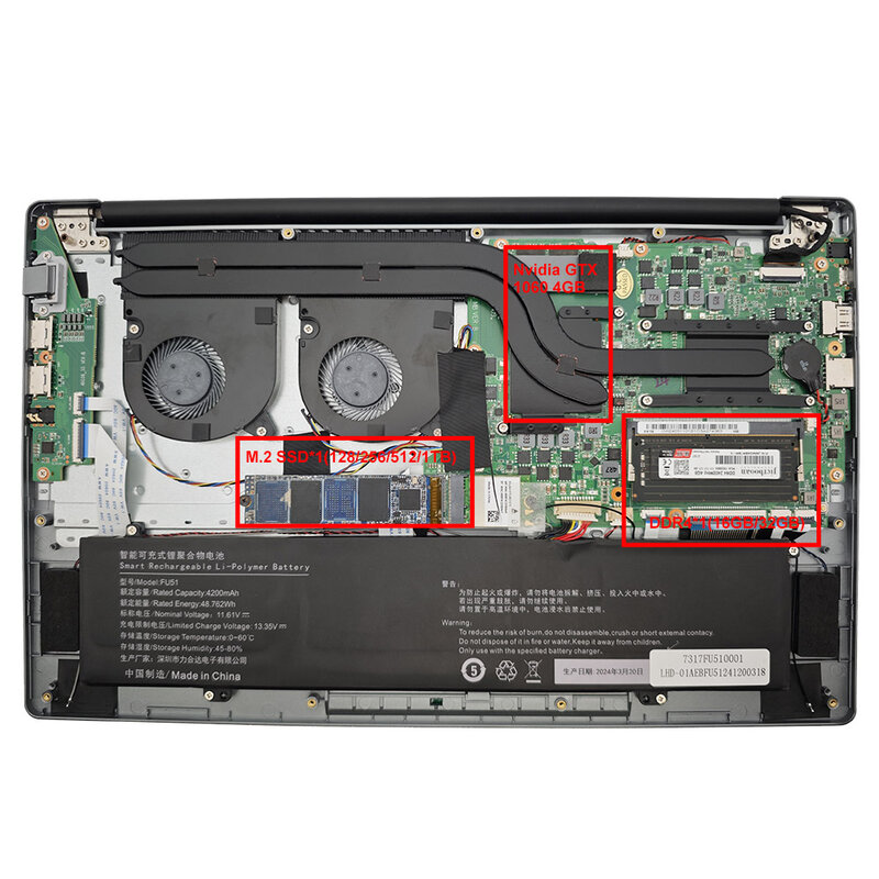 แล็ปท็อปสำหรับเล่นเกม2024พร้อมกราฟิกการ์ด NVIDIA GTX1060 Windows 11คอมพิวเตอร์โรงเรียนโน้ตบุ๊ค Intel N95 RAM 32GB + เน็ตบุ๊ก RJ45 1TB