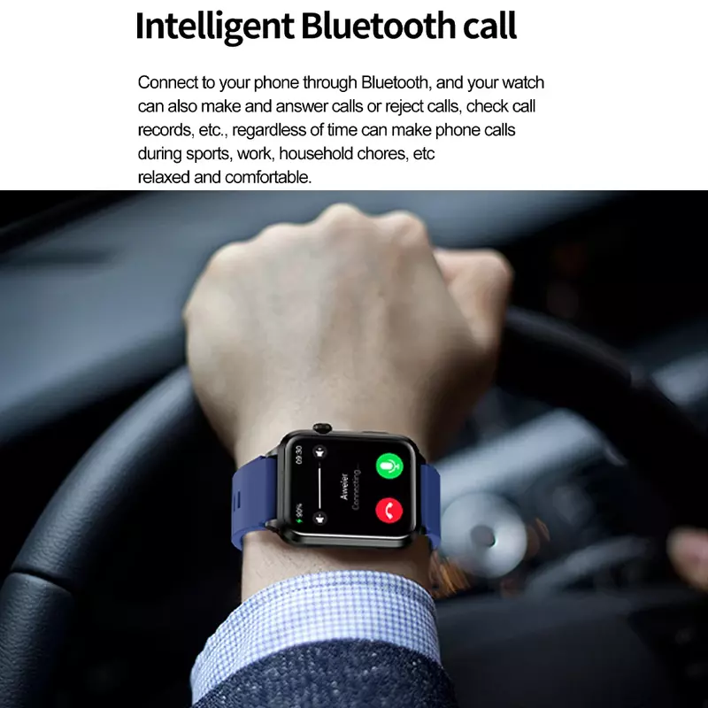 ET580 Smart Watch Blood Pressure ossigeno nel sangue frequenza cardiaca Sleeping Sports IP68 orologio Fitness impermeabile con 2.04 pollici AMOLED Scr