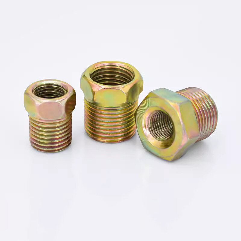 304 Stainless Steel Pipe Fitting Connector Adapter Metric to BSP 1/8" 1/4" 3/8" 1/2" Female Turn To Male For Pressure Gauge