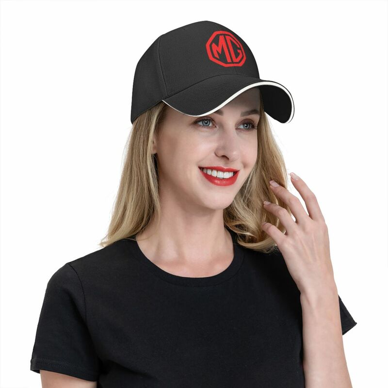 MG Logo Aksesori Topi bisbol uniseks topi ayah topi Formal klasik topi Snapback dapat disesuaikan