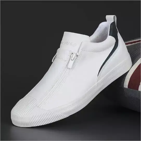 2023 novo outono masculino na moda tênis de couro macio sola sapatos masculinos tamanho 38-44