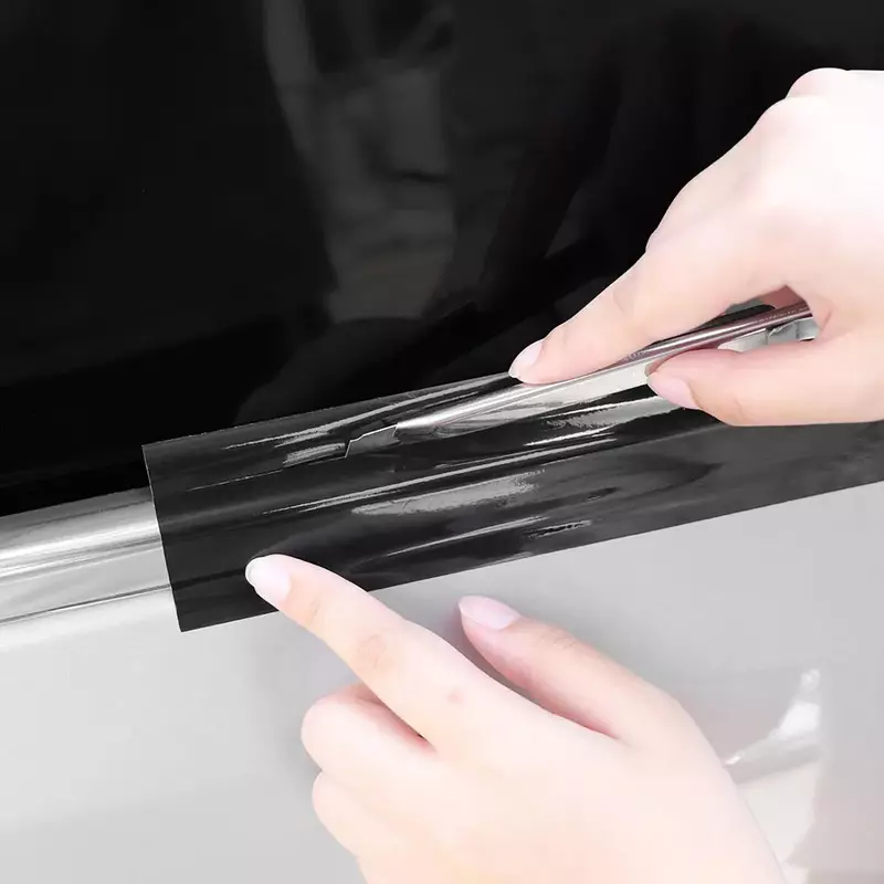 Anti Scratch Car Protection Film, Fita de vinil, Gloss Black Wrap Foil Kit, Window Door Film, Acessórios para carro, 3 cm x 10m