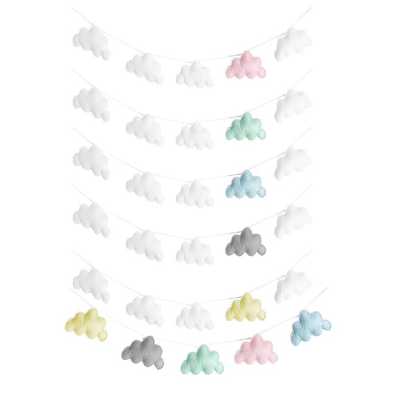 Accesorios fotografía recién nacido DIY foto telón fondo fieltro nube accesorios para posar regalo ducha DropShipping