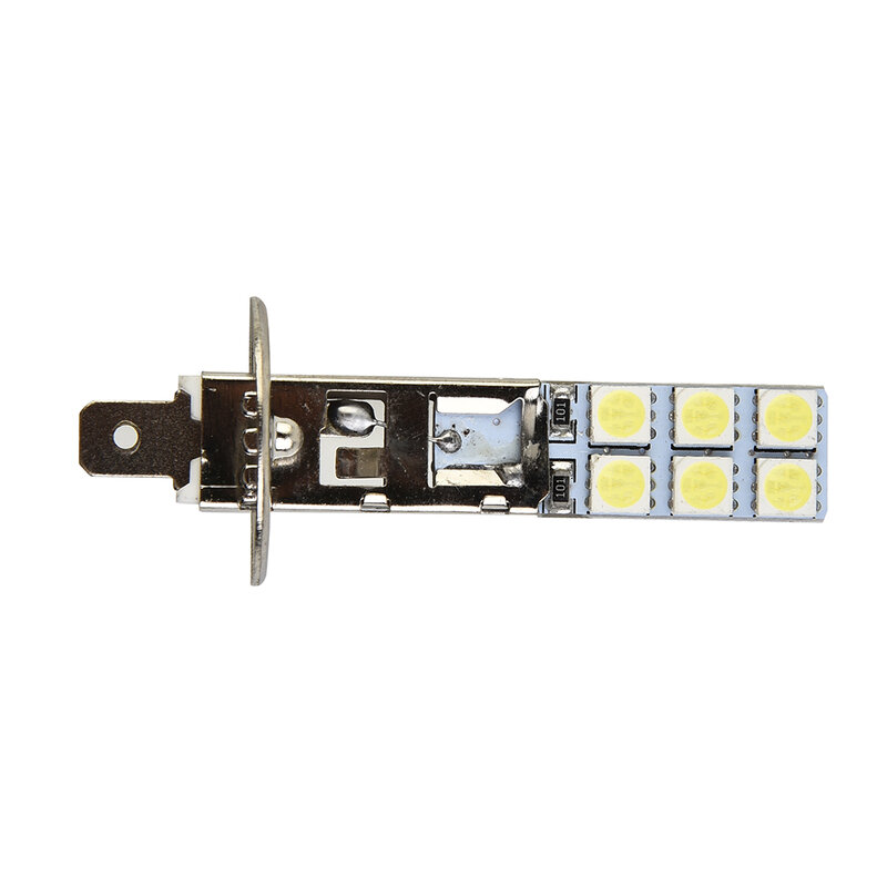 Set lampu kabut H1-12SMD-5050, aksesori pengganti suku cadang lampu sorot H1 baru berkualitas tinggi 2 buah