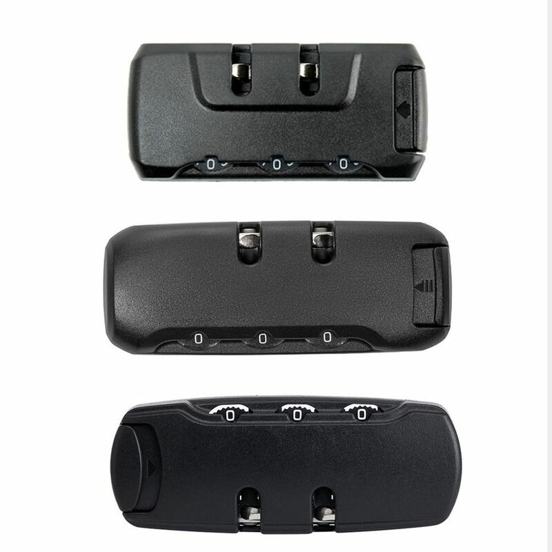 Metal 3 Digit Combination Padlock Luggage Lock Black Code Digital Lock Anti-theft Password Suitcase Padlock Travel