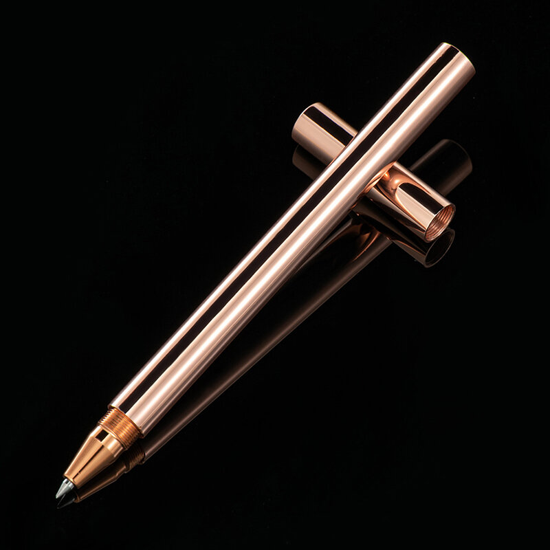 جديد وصول كامل المعادن عالية الجودة الأسطوانة قلم رجال الأعمال مستقيم شكل هدية الكتابة القلم شراء 2 إرسال هدية