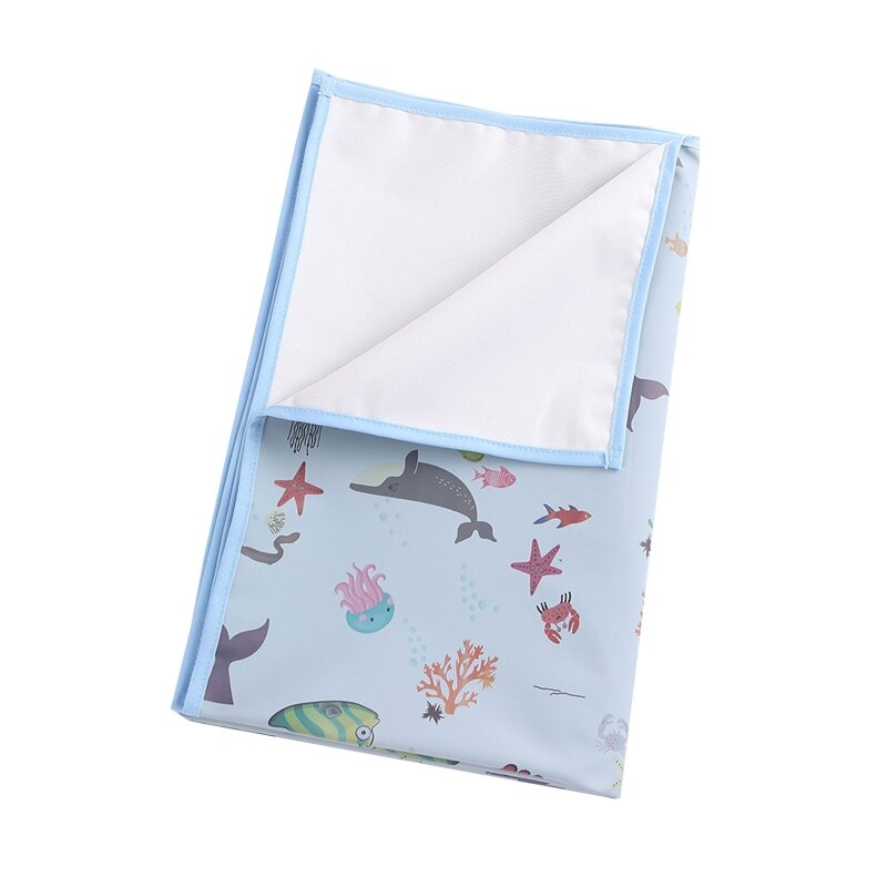 35x50cm Portable Baby Changing Pad Waterproof Reusable Diaper Pad Cover Changing Mat Crib Mattress Sheet Infants Floor for Play
