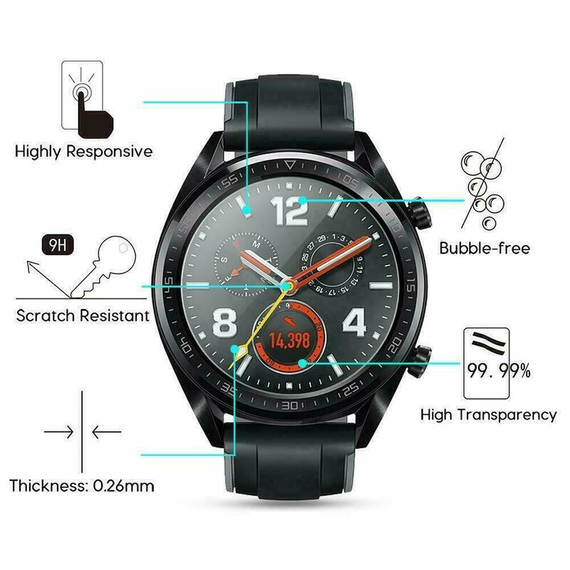 Tempered Glass for Huawei Watch GT 4 3 2 Pro GT4 41/46mm GT2 Screen Protector Anti Scratch Film for Huawei GT3 Runner GT CYBER
