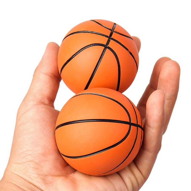 Mini balle de sport en caoutchouc Balles à presser Balle anti-stress Mini balles de basket-ball G99D