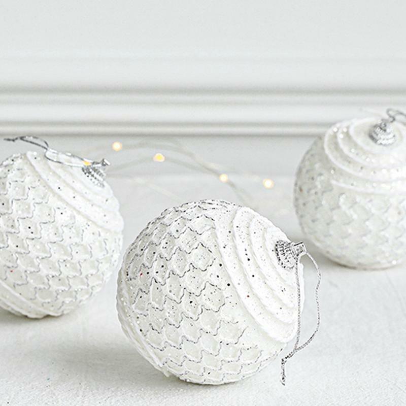 Big Glitter Balls Christmas Tree Ornamento, Pingentes Pendurados, Decoração De Festa De Casa