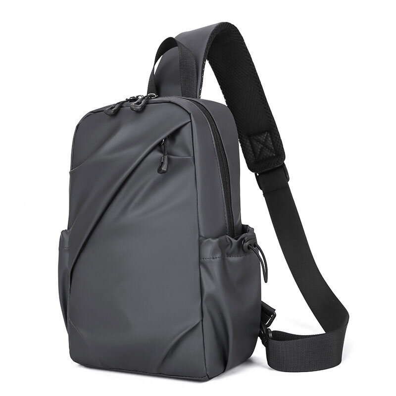 Chimmen-Sac à bandoulière à rabat, sac de rangement simple pour voyage en plein air, sacs de messager noirs, sac initié au café, poche solide pour document