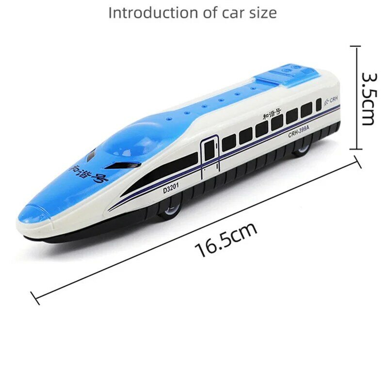 1/3 buah 16.5cm Windup kereta api mundur Kereta Api Metro Model warna acak