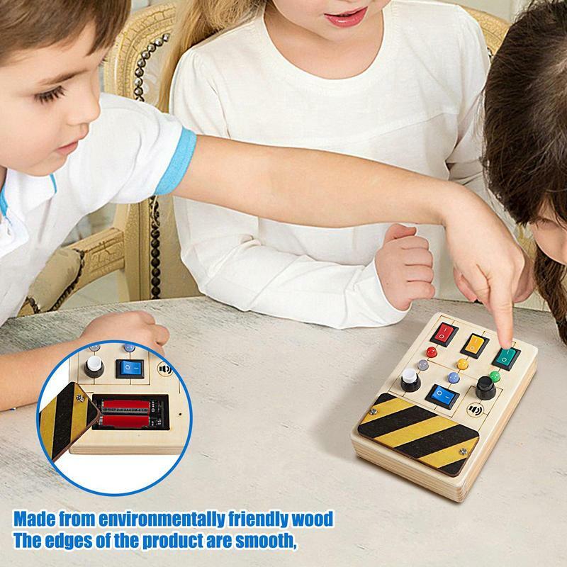 Scheda di attività giocattolo di apprendimento Montessori accessori fai da te sussidi didattici Montessori scheda di attività sussidi didattici per motori fini