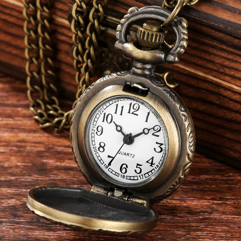 Relógio de bolso de quartzo clássico e corrente para homens relógio de bolso de quartzo clássico