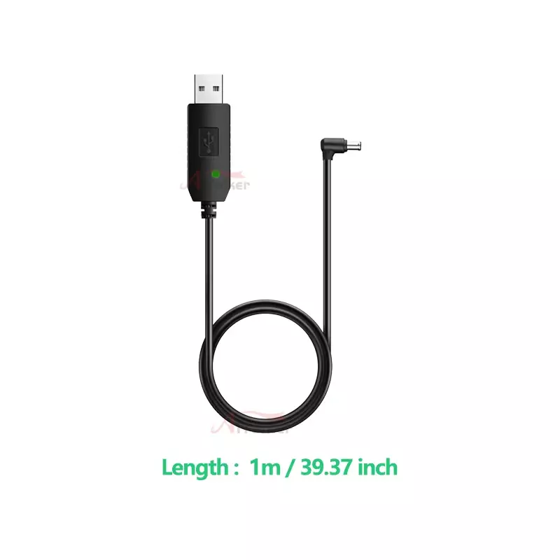 BAOFENG Walkie Talkie Charger Car Charger Boost Cable USB Power Cord for Baofeng UV5R UV82 UV9RPlus UV-13PROCharging Adapter