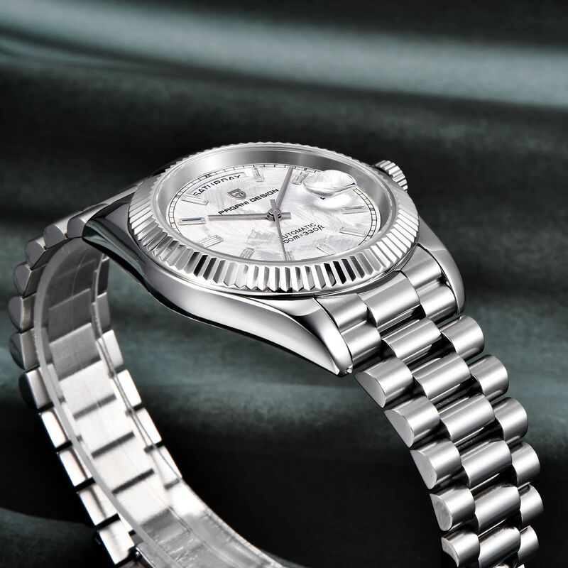 PAGANI DESIGN 2024 nuovi orologi meccanici da uomo DD40 quadrante Meteorite orologio automatico di lusso per uomo giappone NH36A cristallo zaffiro