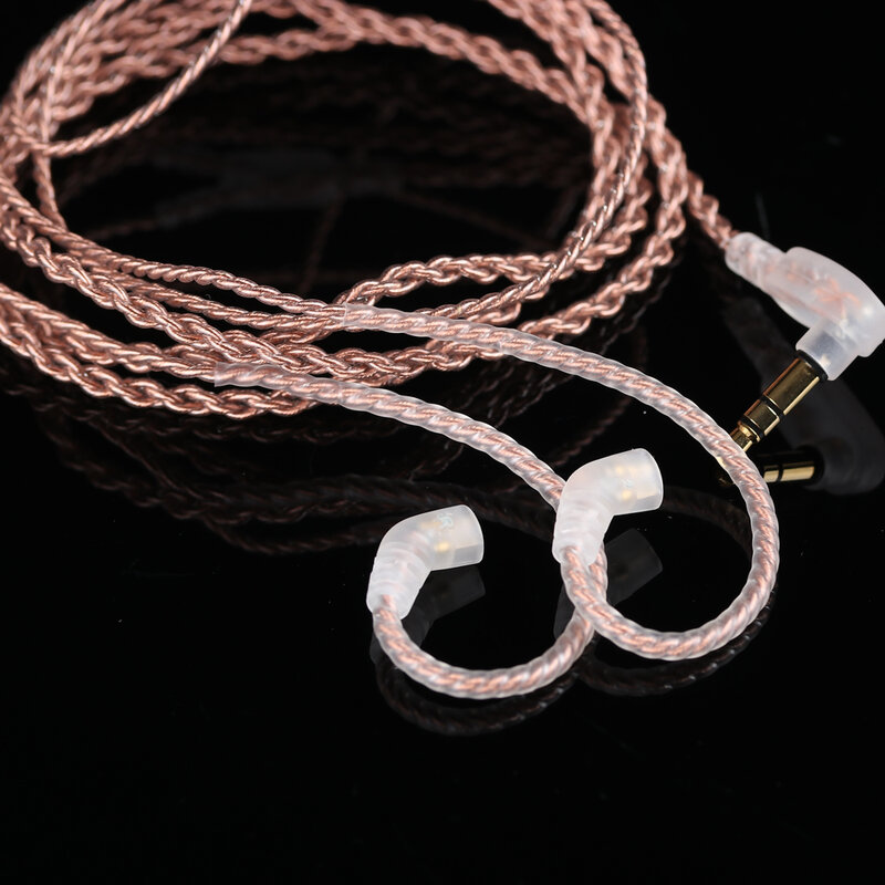 4-жильный однокристальный медный обновленный кабель BLON UPL1 2PIN 3,5 мм для наушников BLON