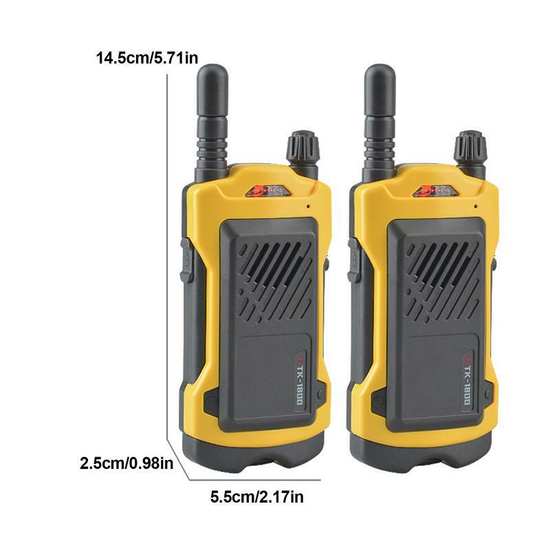 2ชิ้นเด็ก200เมตร walkie talkies มือถือ200เมตรตั้งแคมป์กลางแจ้งของเล่นสำหรับเด็กวัย4-12