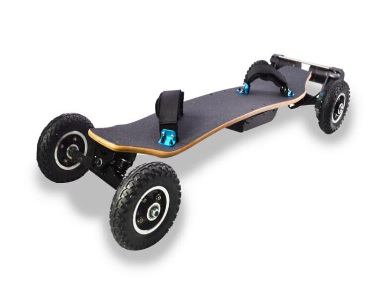 Dual Skateboard Motor Off Road Skateboard elettrico Longboard con molla ammortizzata
