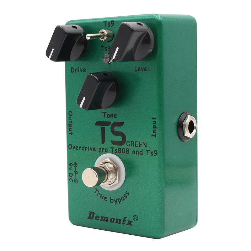 NEW Demonfx TS GREEN RED II High Quality Combine TS9 And TS808 Overdrive Booster Guitar Effect Pedal Hole Device