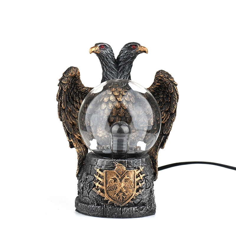 Double-Headed Eagle Brand Crystal Plasma Lamp 4-inch Touch Sensitive Science Enlightenment Cool Indoor Table Decoration Ornament