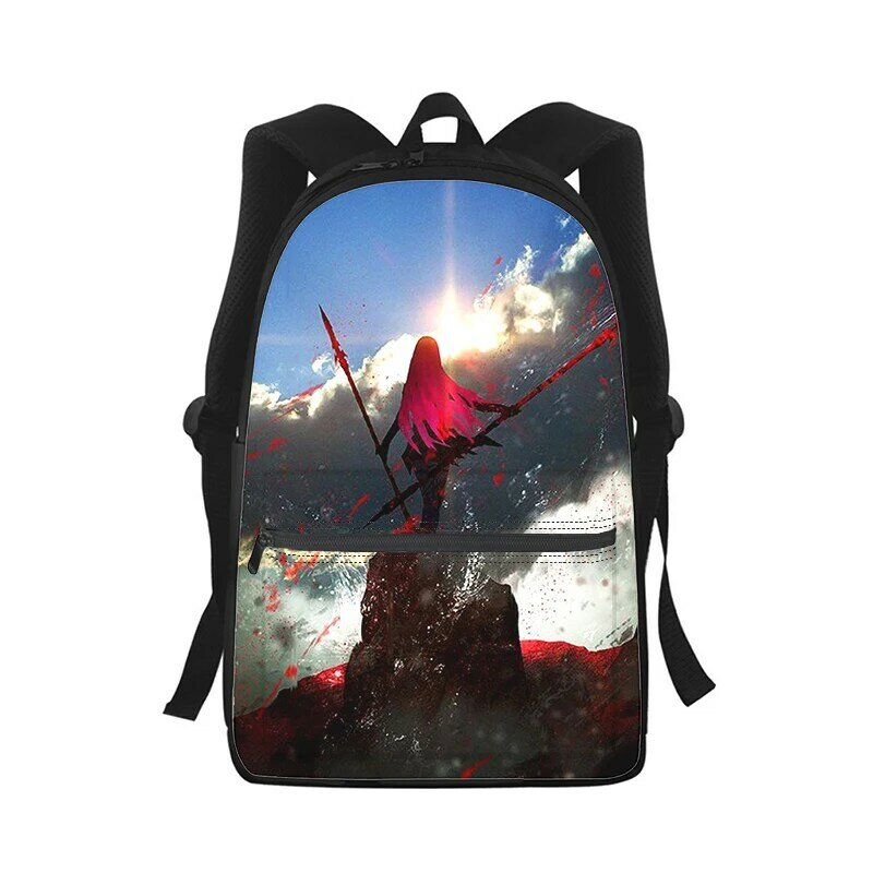 Fate Grand Order-mochila con estampado 3D para hombre y mujer, bolso escolar para estudiantes, mochila para ordenador portátil, bolso de hombro de viaje para niños