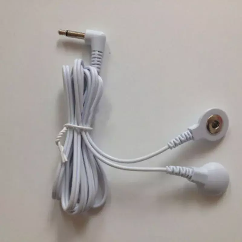 Banggood-DC fio eletrodo para massageador corporal completo, substituição do cabo de chumbo, plugue digital, conexão de 2 vias, 3,5mm